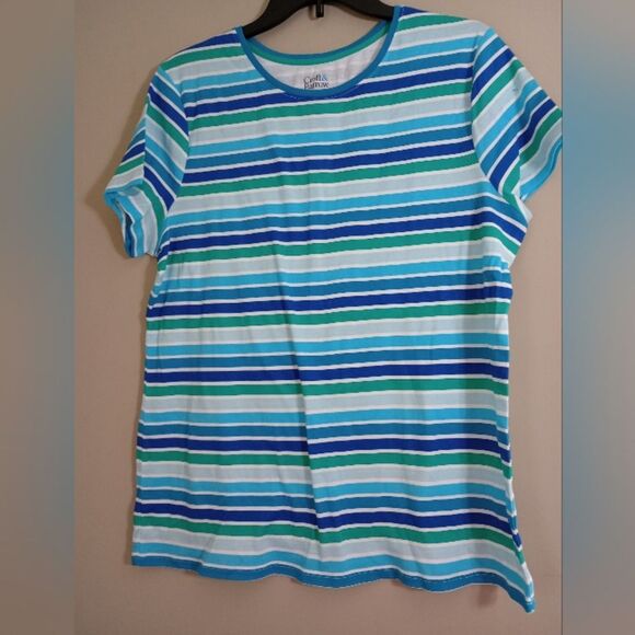 (Bundle) 2 Croft And Barrow Short Sleeve Shirts 100% Cotton Size Large - Picture 3 of 8